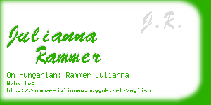 julianna rammer business card